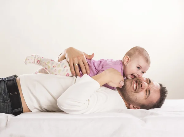 Padre con bambino — Foto Stock