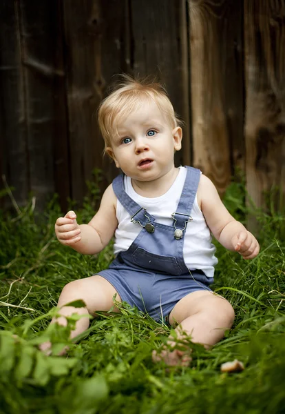 Family on the farm — Stock Photo, Image