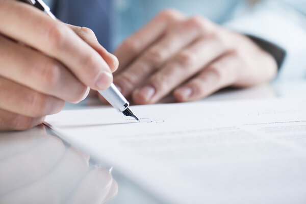Contrato de negocios — Foto de Stock