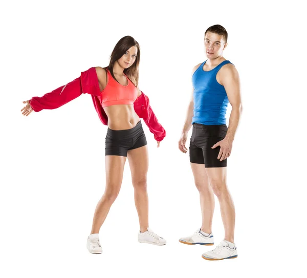 Lekkoatletycznego mężczyzna i kobieta — Zdjęcie stockowe
