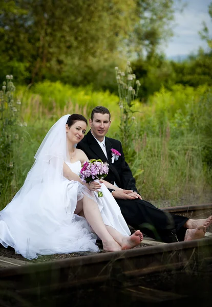 Bride and groom — Stock Photo, Image