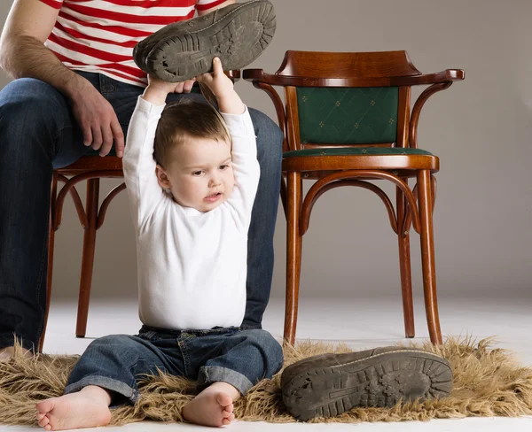 Pai e filho — Fotografia de Stock