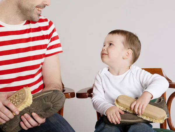 Pai e filho — Fotografia de Stock