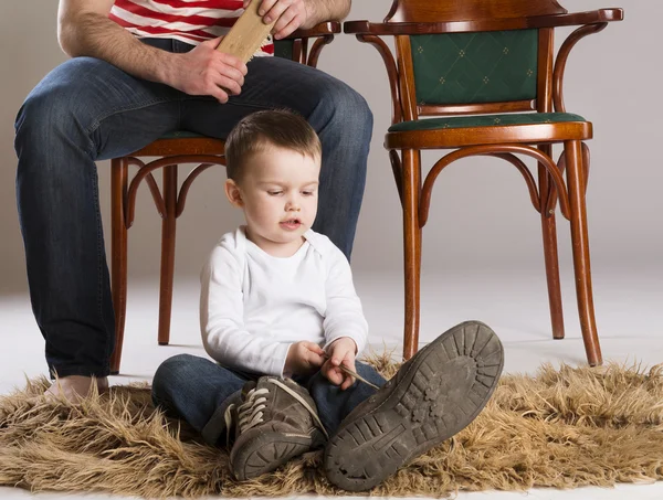 Pai e filho — Fotografia de Stock