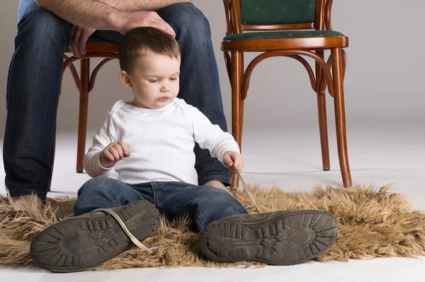 Pai e filho — Fotografia de Stock