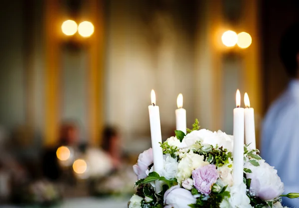 結婚式のテーブル デコレーション — ストック写真