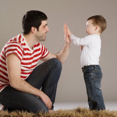 Mutlu baba ve oğul
