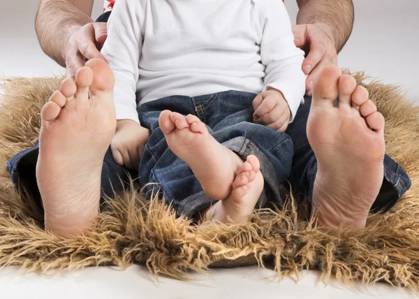 Gelukkige vader en zoon — Stockfoto