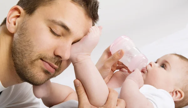 Vater und Baby — Stockfoto