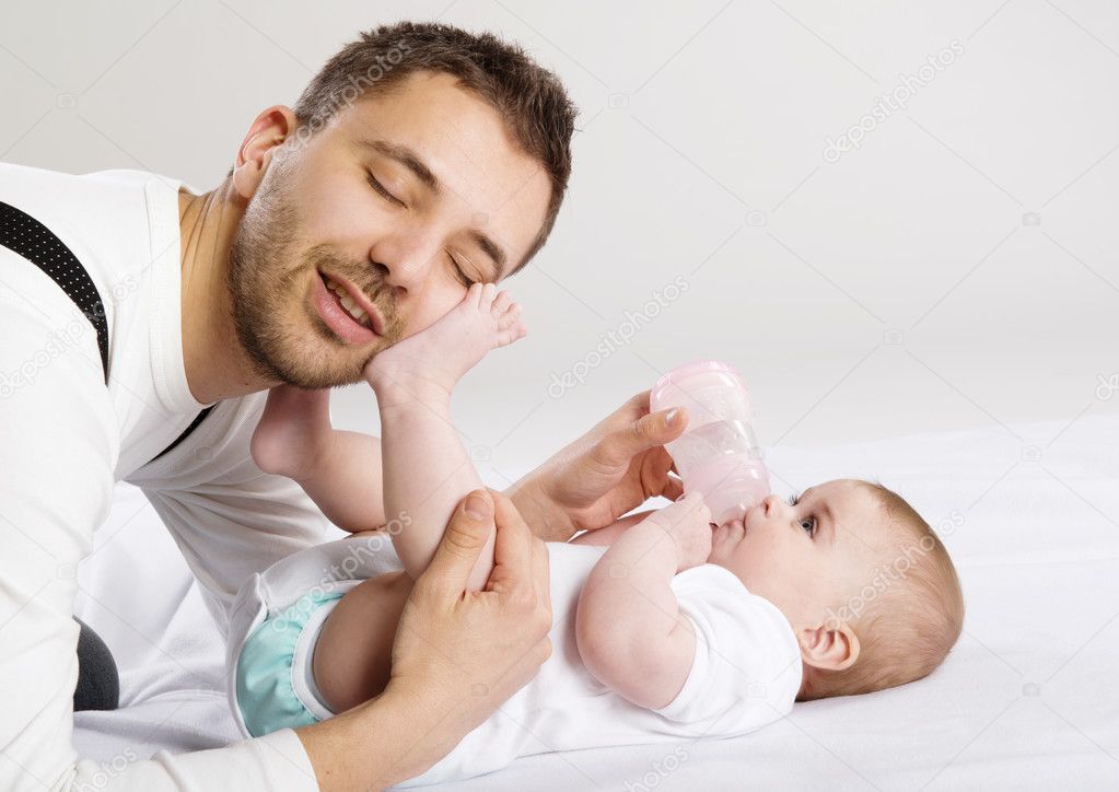 Father and baby