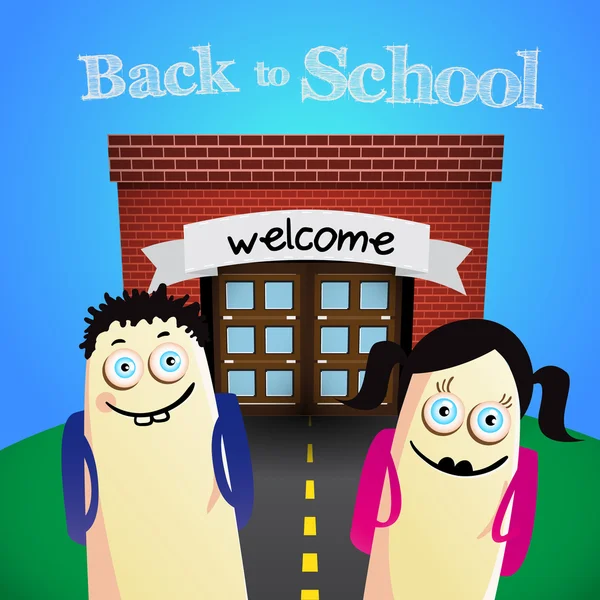 Terug naar school — Stockvector