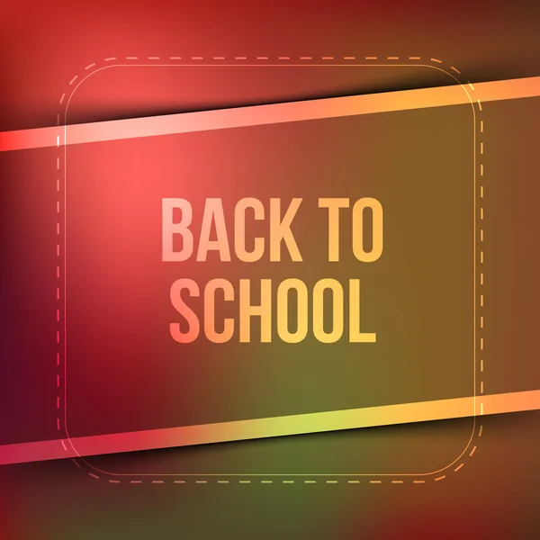 Back to school — Stock Vector