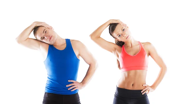 Uomo e donna atletici — Foto Stock