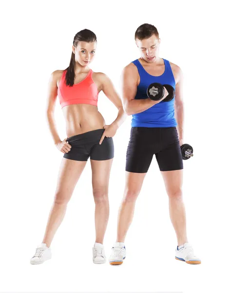 Atletik erkek ve kadın — Stok fotoğraf