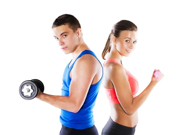 Uomo e donna atletici — Foto Stock