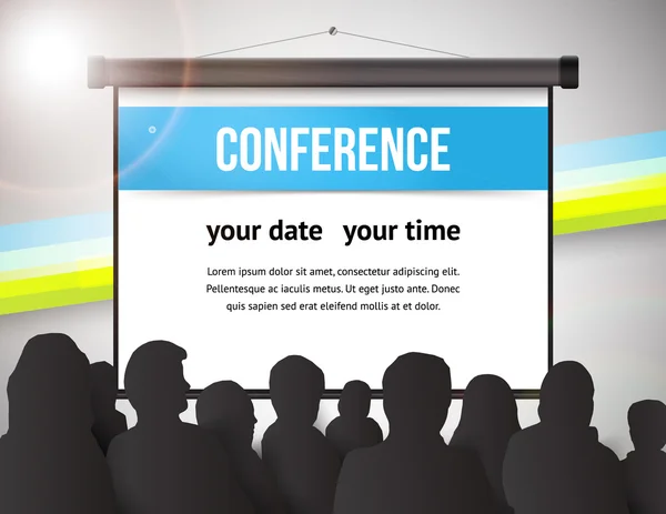 Conference illustration — Stock Vector