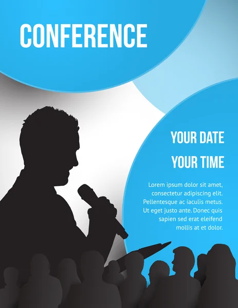 Conference illustration — Stock Vector