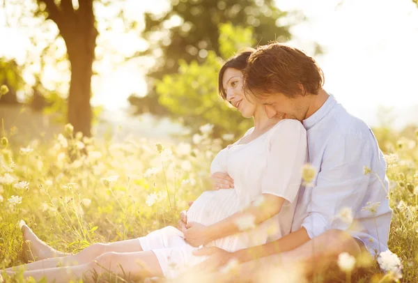 Coppia incinta — Foto Stock