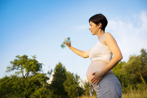 Mujer embarazada. — Foto de Stock