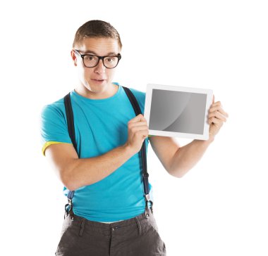 tablet pc ile adam