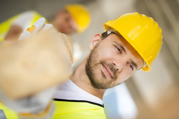 Trabalhadores da construção — Fotografia de Stock