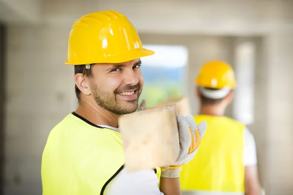 Trabajadores de la construcción — Foto de Stock