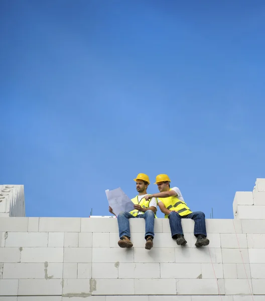 Stavební dělníci — Stock fotografie