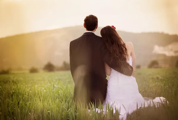 Beautiful wedding couple — Stock Photo, Image