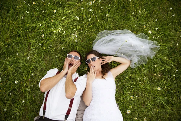 Beautiful wedding couple — Stock Photo, Image