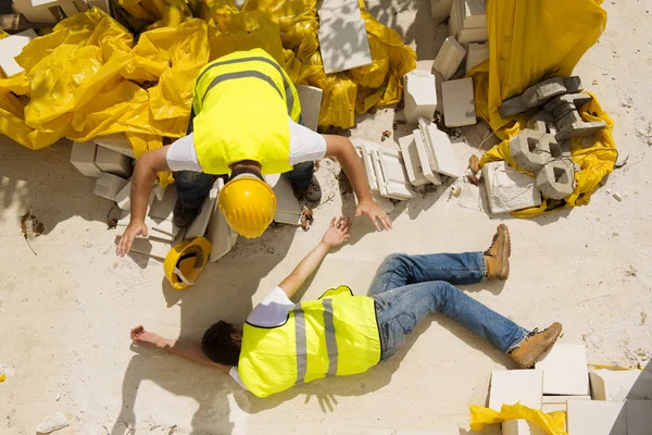 Olycksfall i byggbranschen — Stockfoto