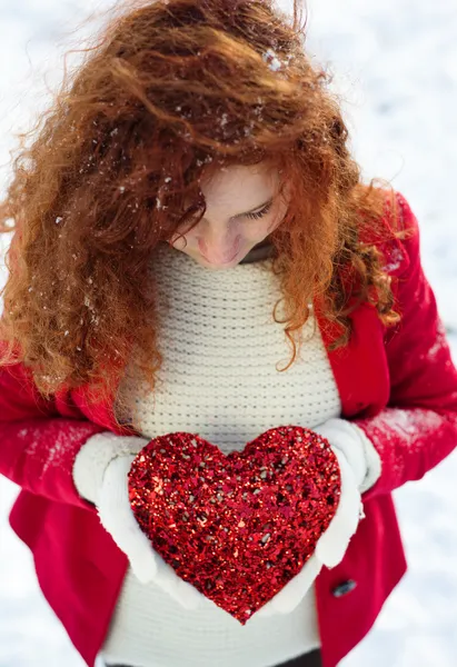 Menina de inverno — Fotografia de Stock