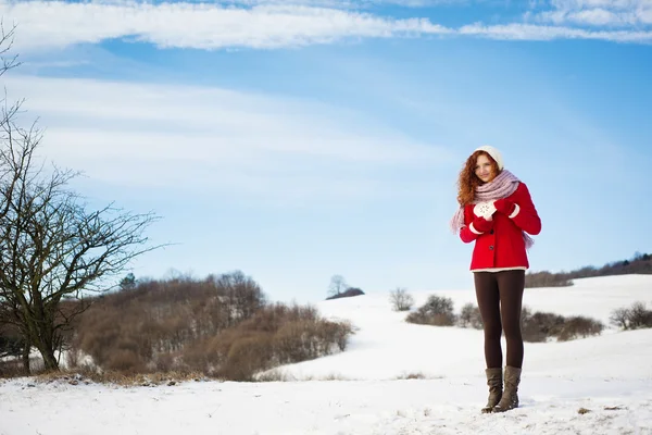 Menina de inverno — Fotografia de Stock