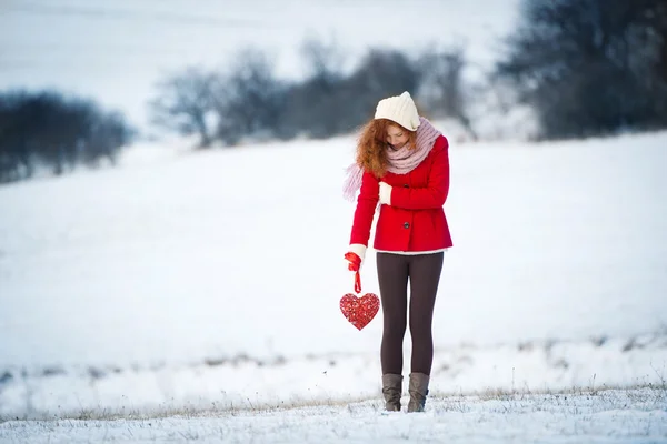 Inverno ragazza — Foto Stock