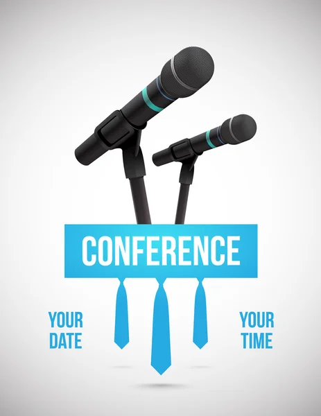 Conference illustration — Stock Vector