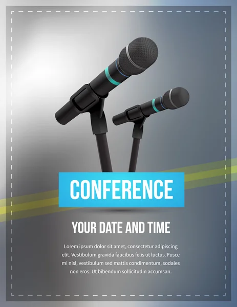 Conference illustration — Stock Vector