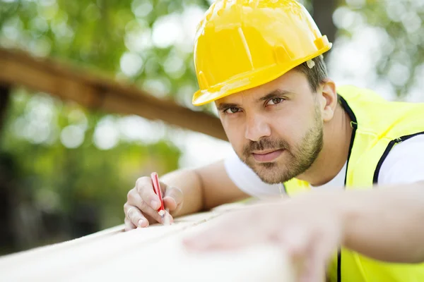 Trabajadores de la construcción — Foto de Stock