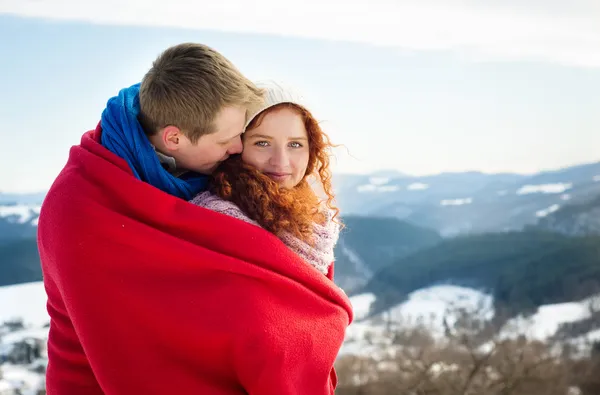 Amor de Inverno — Fotografia de Stock