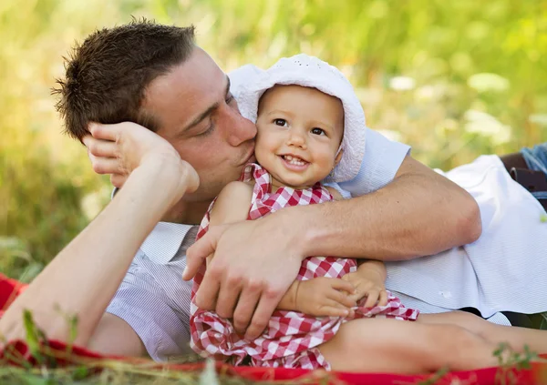 Pai e filha — Fotografia de Stock