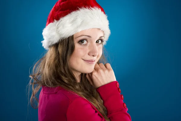 Güzel bir Noel kadın — Stok fotoğraf