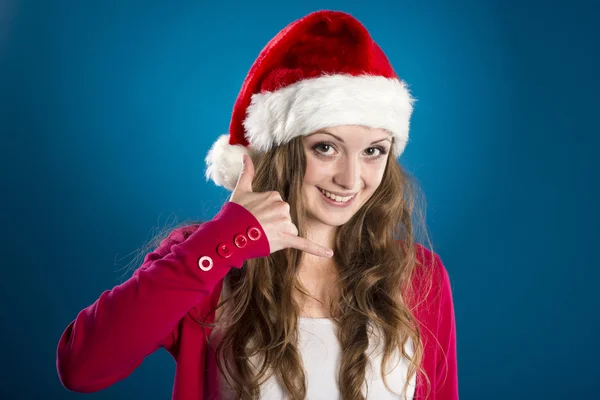 Hermosa mujer de Navidad — Foto de Stock