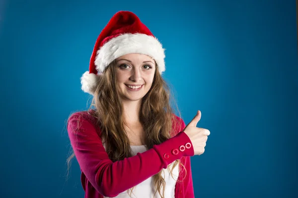 Beautiful christmas woman — Stock Photo, Image