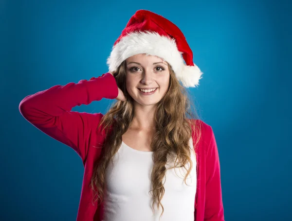 Mooie kerst vrouw — Stockfoto