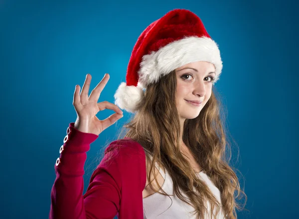 Beautiful christmas woman — Stock Photo, Image