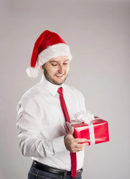 Bonito homem de Natal — Fotografia de Stock