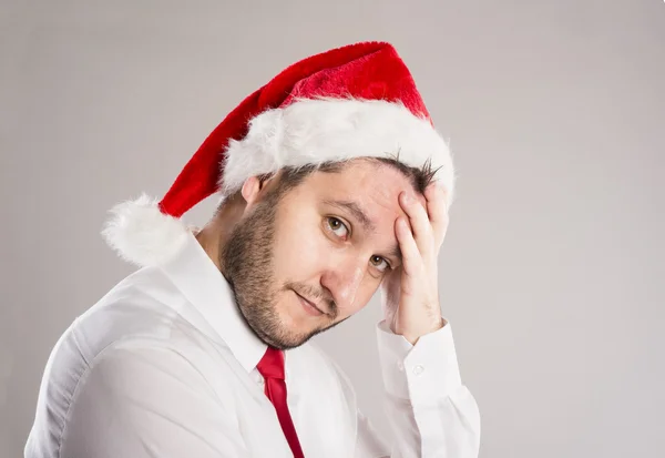 Hombre de Navidad guapo — Foto de Stock