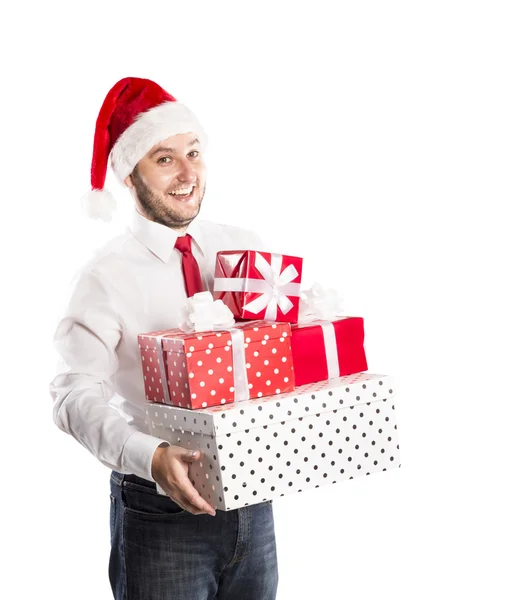 Bonito homem de Natal — Fotografia de Stock