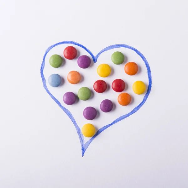 Concepto con caramelos — Foto de Stock
