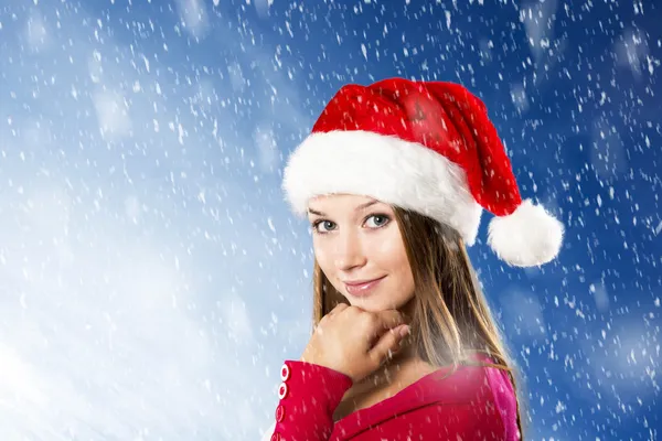 Hermosa mujer de Navidad — Foto de Stock