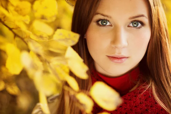 Autumn girl — Stock Photo, Image