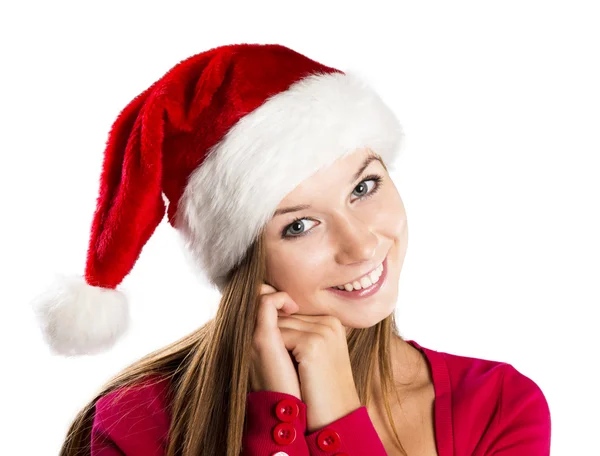 Vacker jul kvinna — Stockfoto